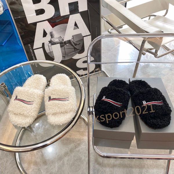with box fashion women man winter slipper comfortable balenciagas fuzzy girls slippers fluffy furry warm letters flip flop embroidery la dn, Black
with box fashion women man winter slipper comfortable balenciagas fuzzy girls slippers fluffy furry warm letters flip flop embroidery la dn, Black