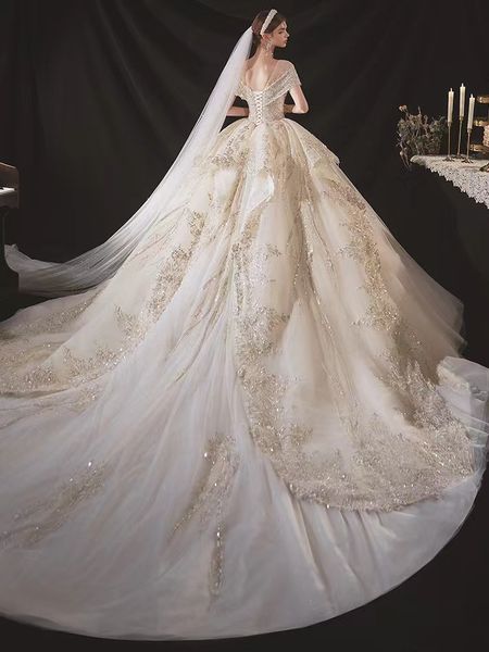 dubai arabic ball gown wedding dresses plus size sweetheart backless sweep train bridal gowns bling luxury beading sequins crystal wed dress, White
dubai arabic ball gown wedding dresses plus size sweetheart backless sweep train bridal gowns bling luxury beading sequins crystal wed dress, White