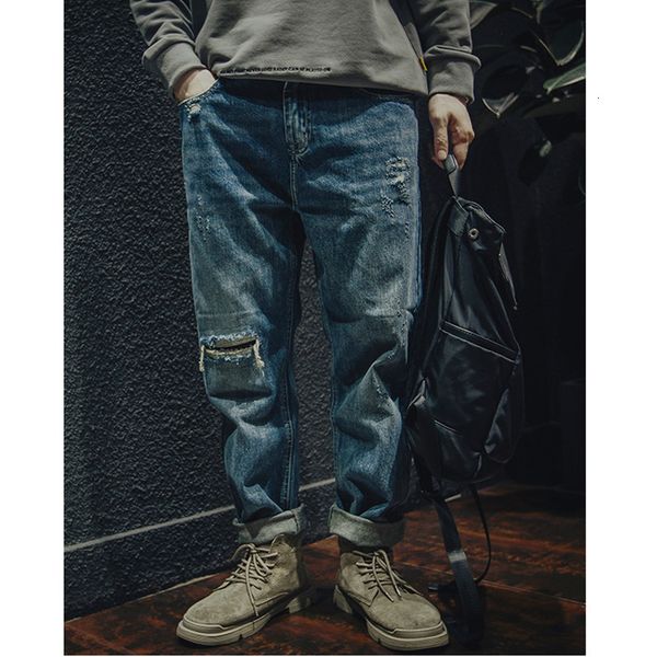men's jeans men clothing autumn and winter straight loose cylinder vintage chaopai comfortable blue ripped harun trousers female 230211
men's jeans men clothing autumn and winter straight loose cylinder vintage chaopai comfortable blue ripped harun trousers female 230211