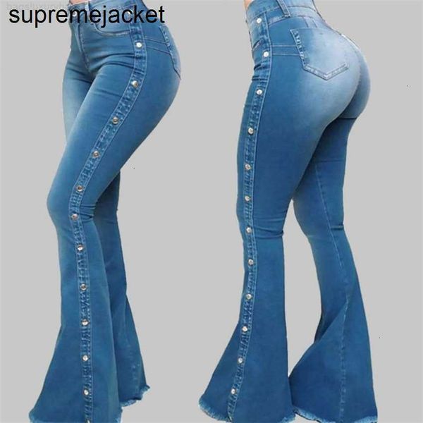 s-5xl womens skinny flare jeans high waist button fly hip lifting washed rivet decor wide leg denim pants streetwear plus size, Blue
s-5xl womens skinny flare jeans high waist button fly hip lifting washed rivet decor wide leg denim pants streetwear plus size, Blue