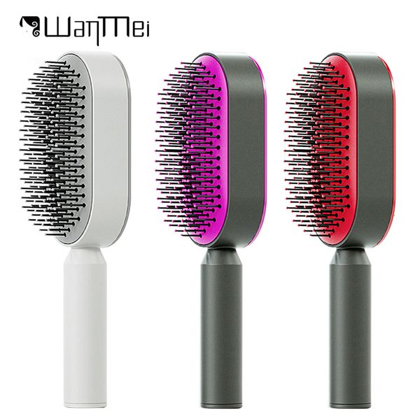 hair brushes self cleaning for women one key quick air cushion scalp massage comb styling tools airbag 230211, Silver
hair brushes self cleaning for women one key quick air cushion scalp massage comb styling tools airbag 230211, Silver