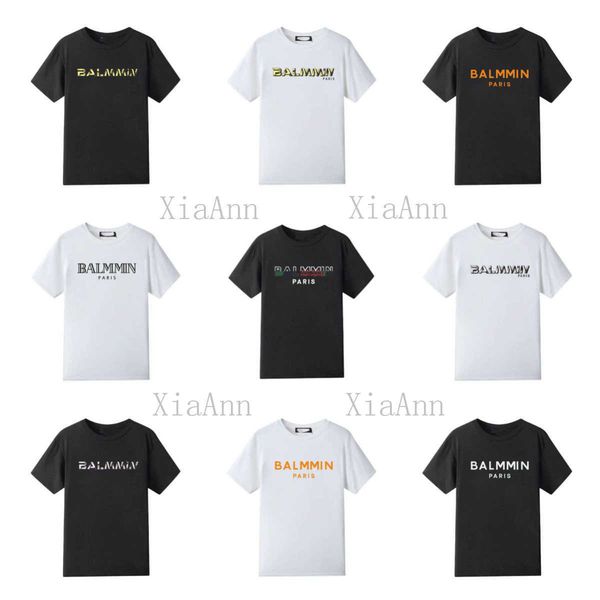 designers summer fashion t shirt luxury classic gold stamping printed letter balman tshirts short fashion mens women casual with brand lette, White;black
designers summer fashion t shirt luxury classic gold stamping printed letter balman tshirts short fashion mens women casual with brand lette, White;black