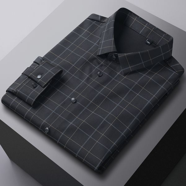 men's casual shirts comfortable soft slight strech checkered shirt without pocket long sleeve standardfit wrinkle striped 230211, White;black
men's casual shirts comfortable soft slight strech checkered shirt without pocket long sleeve standardfit wrinkle striped 230211, White;black