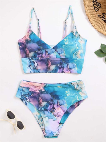 women's swimwear high waist bikini women swimsuit 2023 new tie dye sling swimwear bikinis set summer brazilian beachwear bathing suit f, White;black
women's swimwear high waist bikini women swimsuit 2023 new tie dye sling swimwear bikinis set summer brazilian beachwear bathing suit f, White;black
