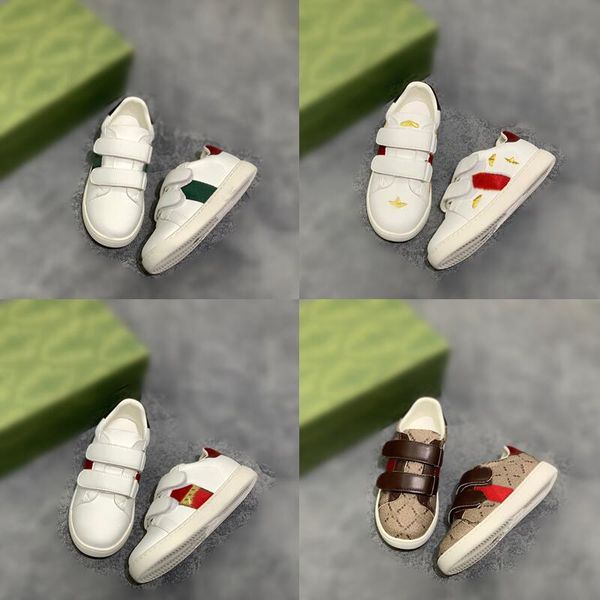 designer lux kids ace-leather running shoes green and red web sneakers boys girls trainers with straps, Black
designer lux kids ace-leather running shoes green and red web sneakers boys girls trainers with straps, Black