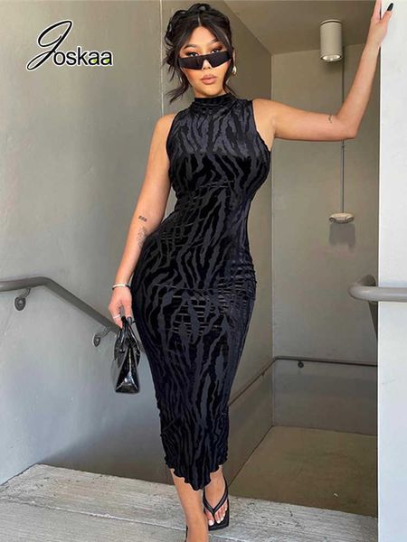 party dresses joskaa black flocking see through maxi dress women o-neck sleeveless slim robe matching gloves autumn casual streetwear t23021, White;black
party dresses joskaa black flocking see through maxi dress women o-neck sleeveless slim robe matching gloves autumn casual streetwear t23021, White;black