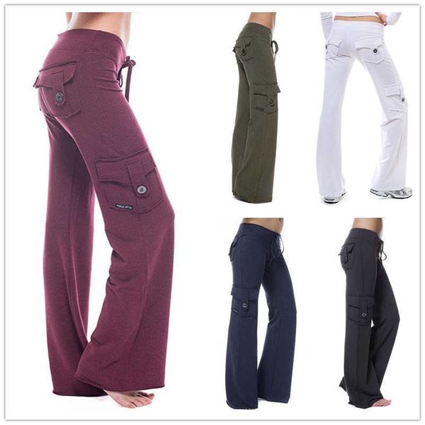 women's pants capris fall 2021 elastic waist button pocket yoga pants t230210, Black;white
women's pants capris fall 2021 elastic waist button pocket yoga pants t230210, Black;white