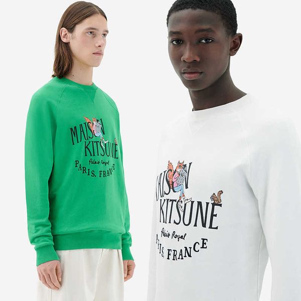 maison kitsune designer sweatshirt fashion hoodie printed letter embroidery cotton crew neck sweater, Black
maison kitsune designer sweatshirt fashion hoodie printed letter embroidery cotton crew neck sweater, Black