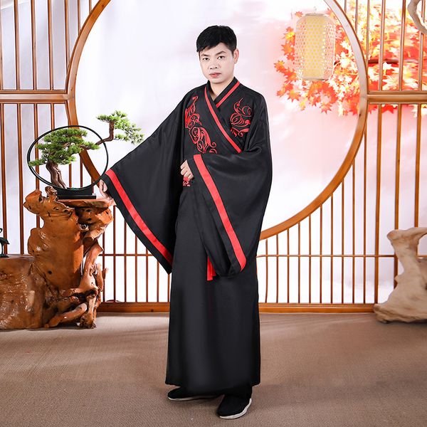 ethnic clothing weijin dynasties hanfu men wide sleeve traditional ancient china costume wedding embroidery stage drama performance clothes, Red
ethnic clothing weijin dynasties hanfu men wide sleeve traditional ancient china costume wedding embroidery stage drama performance clothes, Red