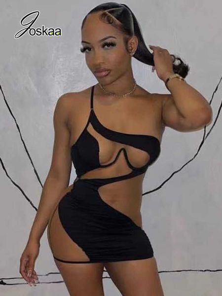 party dresses joskaa mesh patchwork see through mini summer dresses women 2022 night club wear one shoulder backless bodycon black dress t23, White;black
party dresses joskaa mesh patchwork see through mini summer dresses women 2022 night club wear one shoulder backless bodycon black dress t23, White;black