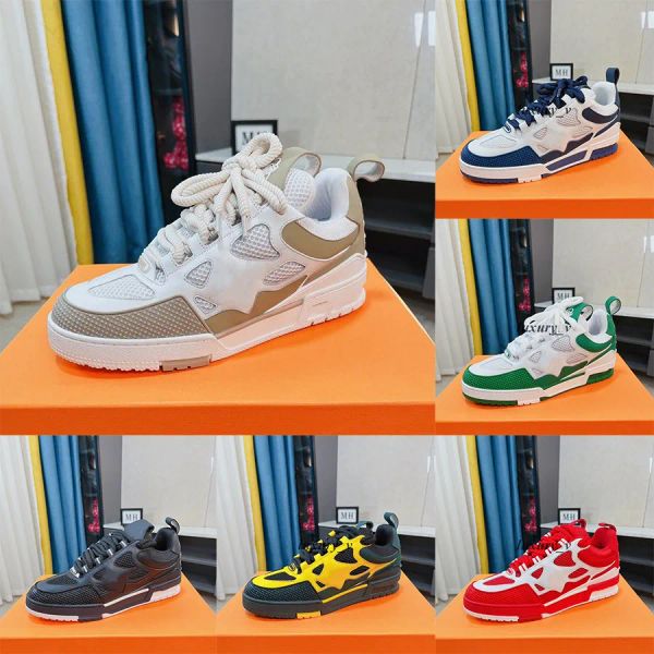 designer casual shoes men sneakers rubber platform trainers genuine leather sneaker multicolor lace-u louiseity lvs viutonity tibm, Black
designer casual shoes men sneakers rubber platform trainers genuine leather sneaker multicolor lace-u louiseity lvs viutonity tibm, Black