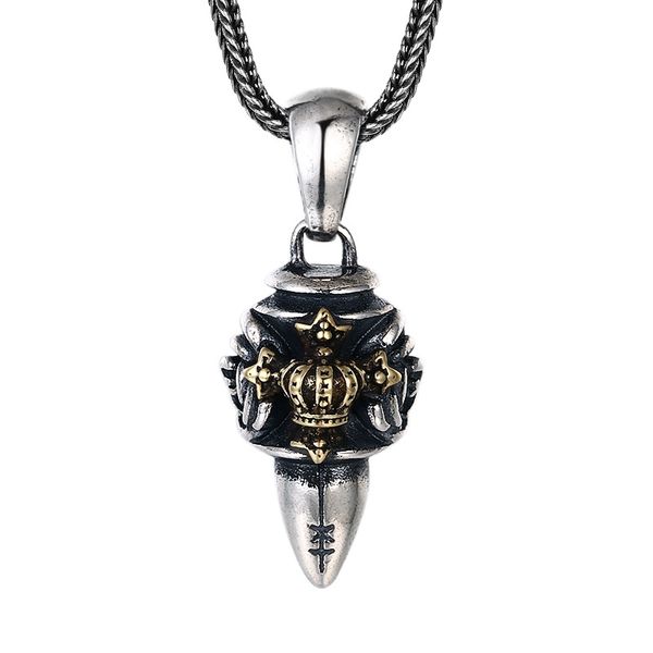flower crown bullet pendant necklaces 925 sterling silver ball chain vintage gothic punk hip-hop fashion timeless jewelry accessories gifts
flower crown bullet pendant necklaces 925 sterling silver ball chain vintage gothic punk hip-hop fashion timeless jewelry accessories gifts