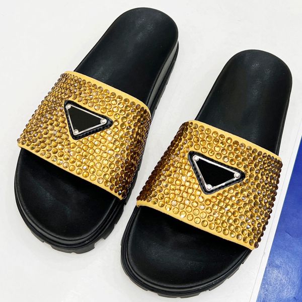 popular famous brand womens sandals slipper upper with crystal decoration highlight brand charm triangle sandal casual sand slippers with or, Black
popular famous brand womens sandals slipper upper with crystal decoration highlight brand charm triangle sandal casual sand slippers with or, Black
