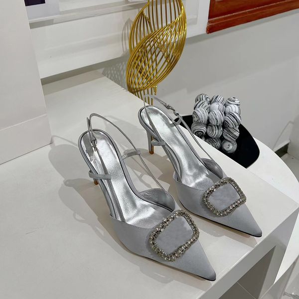 dress shoes slim high heel sandals rhinestone wrapped toe tip 8.5cm blue silk luxury designer spring and summer wedding party shoe our size, Black
dress shoes slim high heel sandals rhinestone wrapped toe tip 8.5cm blue silk luxury designer spring and summer wedding party shoe our size, Black