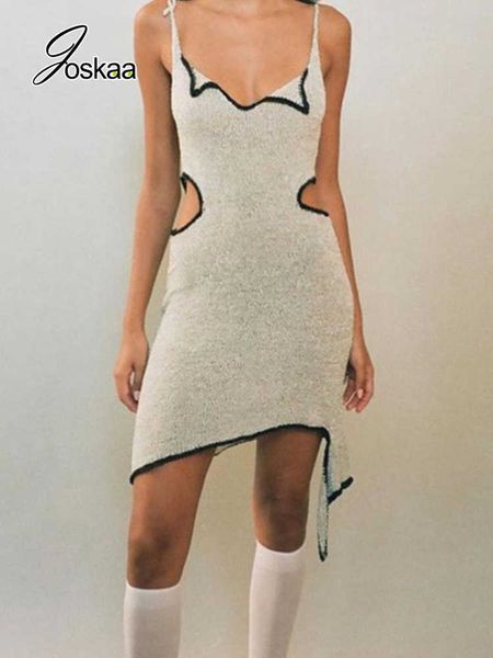 party dresses joskaa contrast color spaghetti strap sleeveless bodycon dress for women 2022 summer night club wear cutout mini dresses t2302, White;black
party dresses joskaa contrast color spaghetti strap sleeveless bodycon dress for women 2022 summer night club wear cutout mini dresses t2302, White;black