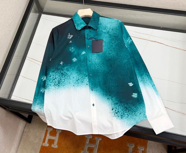 23ss early spring men's shirt ink bleaching shirt long-sleeved casual shirt~us size, White;black
23ss early spring men's shirt ink bleaching shirt long-sleeved casual shirt~us size, White;black