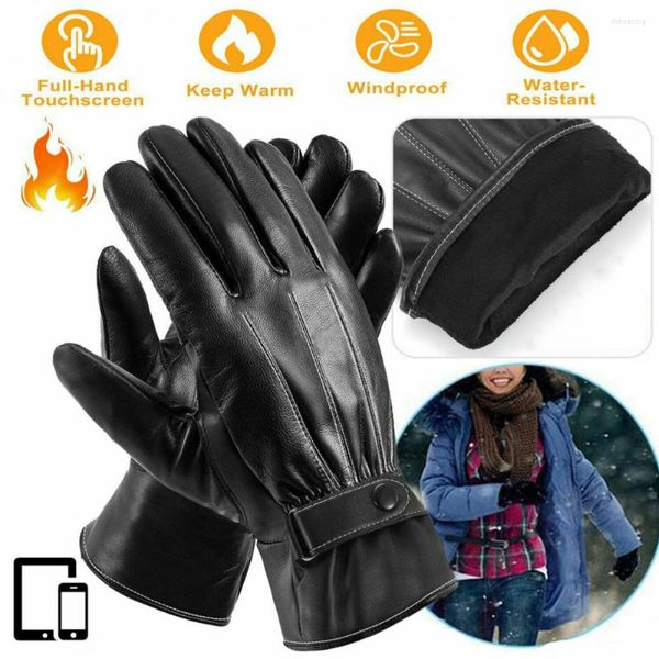 Cycling Gloves Black Thick PU Leather Windproof Waterproof Touch Screen Bicycle Winter Motorcycle Riding Cold Warm 21Y7
Cycling Gloves Black Thick PU Leather Windproof Waterproof Touch Screen Bicycle Winter Motorcycle Riding Cold Warm 21Y7