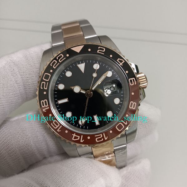 13 model with box automatic watches for men 40mm black dial ceramic bezel 18k rose gold steel bracelet folding clasp asia 2813 movement mens, Slivery;golden
13 model with box automatic watches for men 40mm black dial ceramic bezel 18k rose gold steel bracelet folding clasp asia 2813 movement mens, Slivery;golden