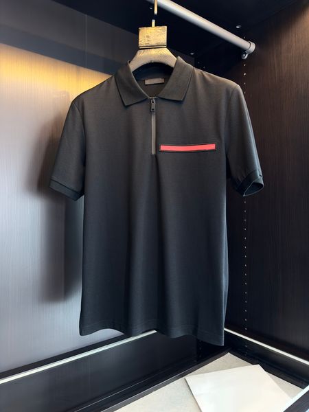 2023 sleeveless t shirt spring and summer men's zip placket polo shirt luxury designer gentleman short-sleeved shirt, White;black
2023 sleeveless t shirt spring and summer men's zip placket polo shirt luxury designer gentleman short-sleeved shirt, White;black