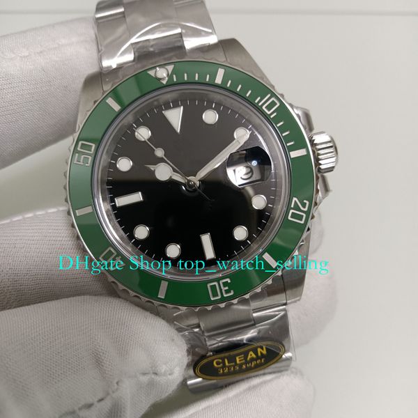 2 style 904l steel watches for men 41mm green ceramic bezel black dial diver clean waterproof sapphire luminous wristwatches sport cal.3235, Slivery;black
2 style 904l steel watches for men 41mm green ceramic bezel black dial diver clean waterproof sapphire luminous wristwatches sport cal.3235, Slivery;black