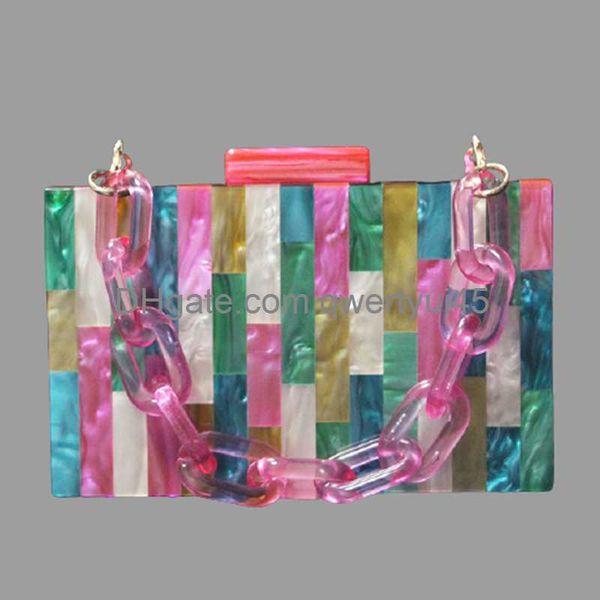 qwertyui45 shoulder bags fuchsia colorful striped acrylic box clutches evening party girl summer beach fashion women shoulder messenger purs
qwertyui45 shoulder bags fuchsia colorful striped acrylic box clutches evening party girl summer beach fashion women shoulder messenger purs
