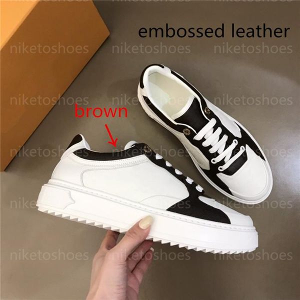 platform lvity designers shoes white brown blue pink lace-up designer leather embossed monograms sneakers w ufwr, Black
platform lvity designers shoes white brown blue pink lace-up designer leather embossed monograms sneakers w ufwr, Black