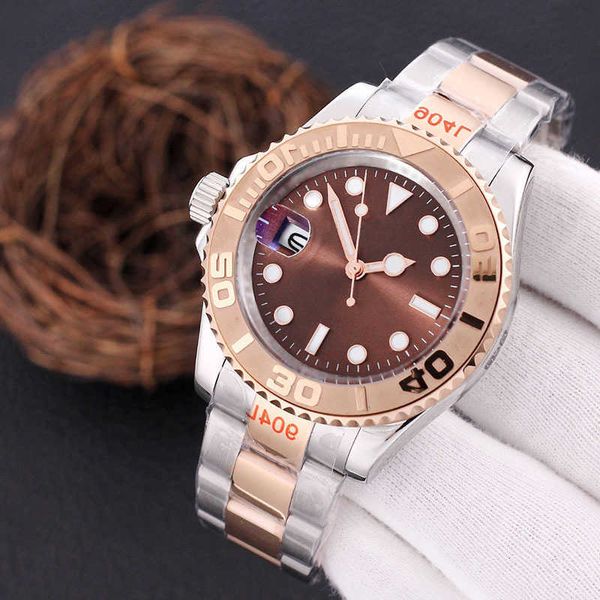men's watch black dial 2813 movement watches 40mm master automatic mechanical wristwatch sapphire 904l steel folding strap luminous, Slivery;brown
men's watch black dial 2813 movement watches 40mm master automatic mechanical wristwatch sapphire 904l steel folding strap luminous, Slivery;brown