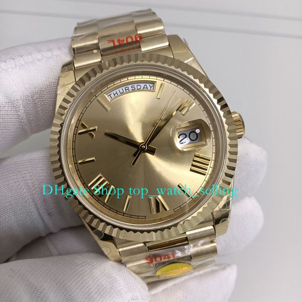 16 style 904l steel watches for men's date 40mm yellow gold sapphire glass champagne dial cal.3255 movement mechanical v12 automatic wa, Slivery;black
16 style 904l steel watches for men's date 40mm yellow gold sapphire glass champagne dial cal.3255 movement mechanical v12 automatic wa, Slivery;black