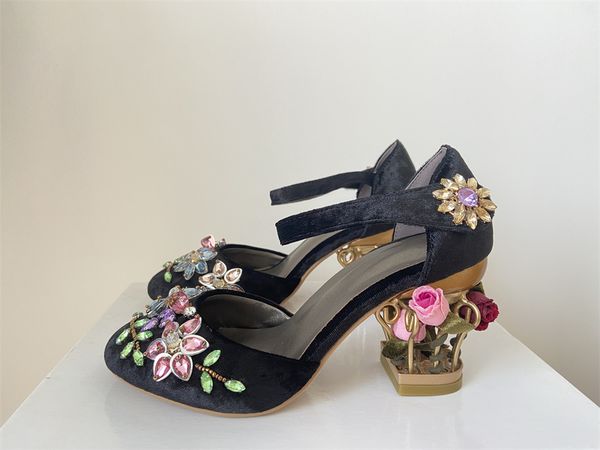 flower heel mary jane shoes women rhinestone crystal beading lady wedding shoes, Black
flower heel mary jane shoes women rhinestone crystal beading lady wedding shoes, Black