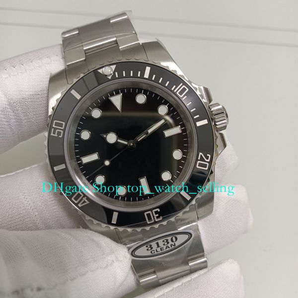 40mm no date watch for mens black dial ceramic bezel 904l steel bracelet sapphire waterproof luminous mechanical clean cal.3130 movement men, Slivery;black
40mm no date watch for mens black dial ceramic bezel 904l steel bracelet sapphire waterproof luminous mechanical clean cal.3130 movement men, Slivery;black