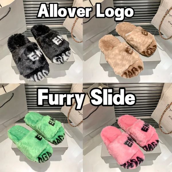 with box allover logo furry slippers men women warm slide winter sandal plush fluzzy fur fluffy man woman slides flat indoor comfortable ow, Black
with box allover logo furry slippers men women warm slide winter sandal plush fluzzy fur fluffy man woman slides flat indoor comfortable ow, Black