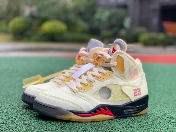 authentic jumpman 5 basketball shoes 5s sail fire red muslin black men women sports sneakers original quality with box size 40-47.5
authentic jumpman 5 basketball shoes 5s sail fire red muslin black men women sports sneakers original quality with box size 40-47.5