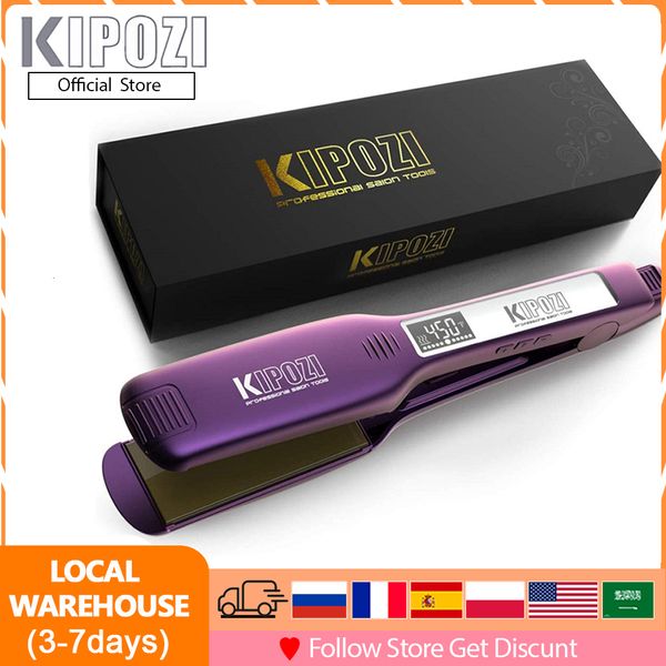 hair straighteners kipozi kp 139 professional straightener fast heat smart timer flat iron with lcd display curling and straightening salon, Black
hair straighteners kipozi kp 139 professional straightener fast heat smart timer flat iron with lcd display curling and straightening salon, Black