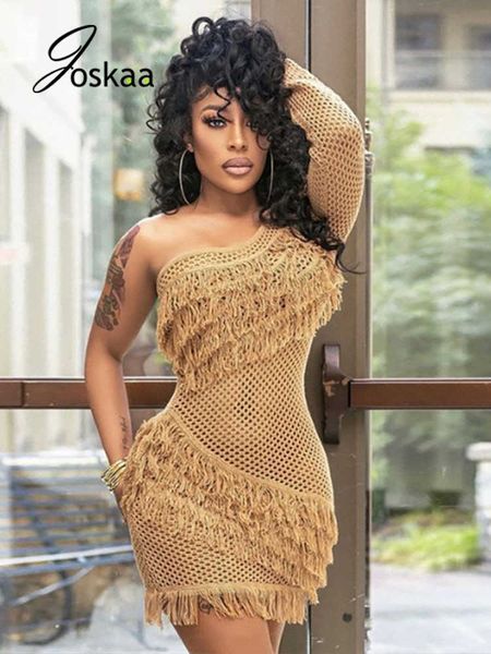 party dresses joskaa skew shoulder single sleeve tassel knit bodycon dress women backless party mini dress fall 2021 night club wear t230210, White;black
party dresses joskaa skew shoulder single sleeve tassel knit bodycon dress women backless party mini dress fall 2021 night club wear t230210, White;black