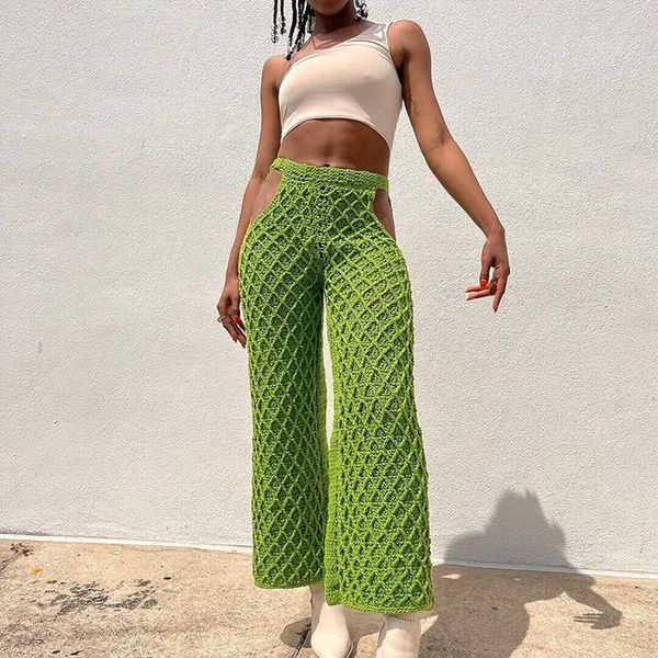 women's pants capris wind 2022 autumn women's new hollow knitted high waist loose sports casual pants women t230210, Black;white
women's pants capris wind 2022 autumn women's new hollow knitted high waist loose sports casual pants women t230210, Black;white
