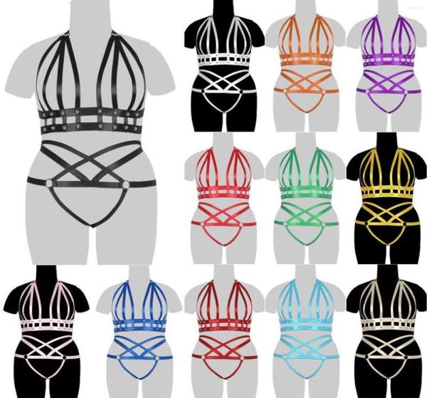 garters goth plus size underwear corset lacing chest straps caged bra women waist to leg garter belt body harness lingerie fe9106066, Black;white
garters goth plus size underwear corset lacing chest straps caged bra women waist to leg garter belt body harness lingerie fe9106066, Black;white