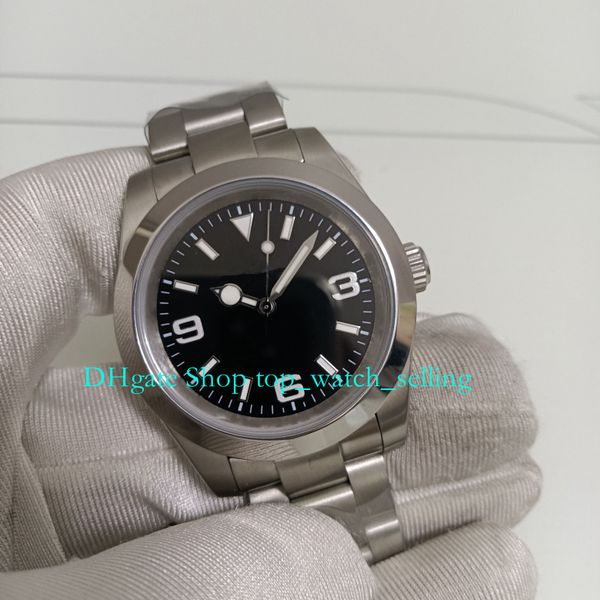 with box automatic watch for men's 39mm black dial stainless steel bracelet asia 2813 movement men mechanical mens watches wristwatches, Slivery;golden
with box automatic watch for men's 39mm black dial stainless steel bracelet asia 2813 movement men mechanical mens watches wristwatches, Slivery;golden