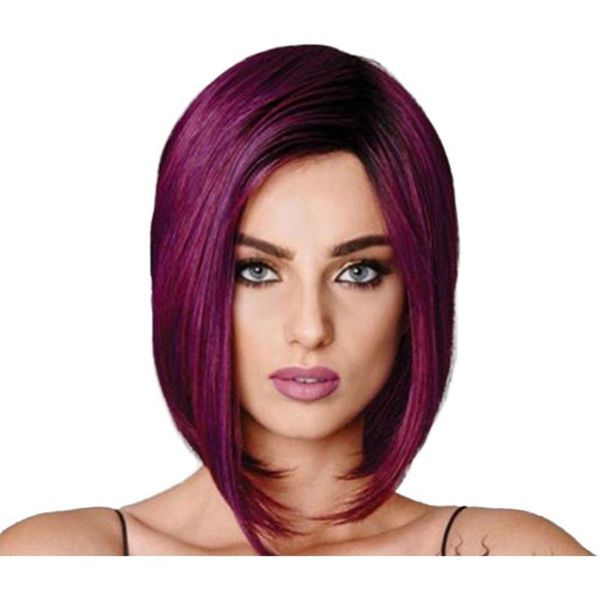 synthetic wigs european and america fashionistas poepoe short straight black gradient purple bobo
synthetic wigs european and america fashionistas poepoe short straight black gradient purple bobo