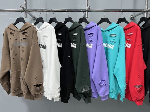 autumn and winter high version art broken hole letter burst wear out fashion heavy industry plush hooded couple's sweater hoodie, Black
autumn and winter high version art broken hole letter burst wear out fashion heavy industry plush hooded couple's sweater hoodie, Black