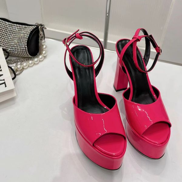 womens sandals thin heel 15.5cm high heel casual banquet thick bottom water table purple patent leather fashion trend master open toe round, Black
womens sandals thin heel 15.5cm high heel casual banquet thick bottom water table purple patent leather fashion trend master open toe round, Black