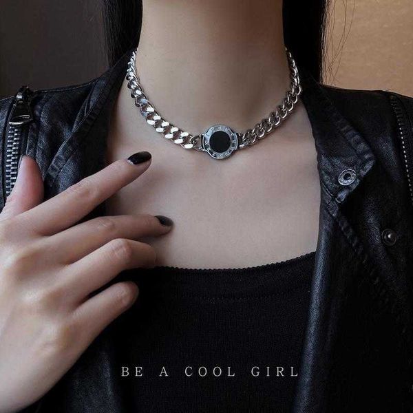 pendant necklaces thick necklace women's ins hip-hop cuban small design sense 1 steel lock bone 2022 new neck chain, Silver
pendant necklaces thick necklace women's ins hip-hop cuban small design sense 1 steel lock bone 2022 new neck chain, Silver