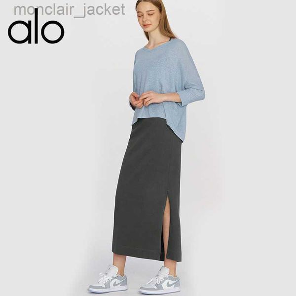 designer alos yog new fitness sports long skirt yoga sports skirt slim wrap hip slit straight skirt one-step skirt, Black
designer alos yog new fitness sports long skirt yoga sports skirt slim wrap hip slit straight skirt one-step skirt, Black