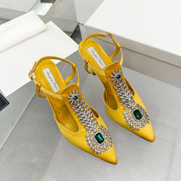 sandals ladies wedding shoes pointed toe high heels satin gemstone stiletto baotou fairy pump 230213, Black
sandals ladies wedding shoes pointed toe high heels satin gemstone stiletto baotou fairy pump 230213, Black