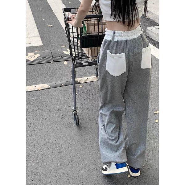 women s pants s gray sweatpant high waist korean fashion y2k streetwear trousers autumn wide leg casual joggers 230213, Black;white
women s pants s gray sweatpant high waist korean fashion y2k streetwear trousers autumn wide leg casual joggers 230213, Black;white