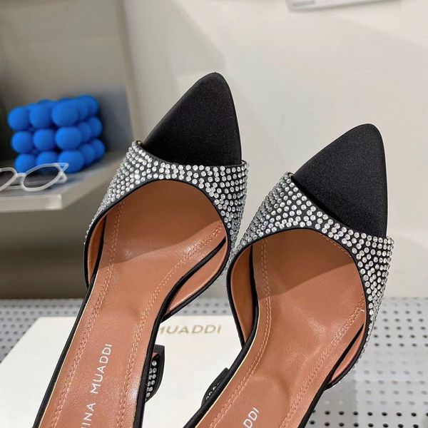 amina muaddi sandals designer slope heel slippers 95mm crystal high heels open toes slip-on slides leather outsole sandal for slides women l, Black
amina muaddi sandals designer slope heel slippers 95mm crystal high heels open toes slip-on slides leather outsole sandal for slides women l, Black