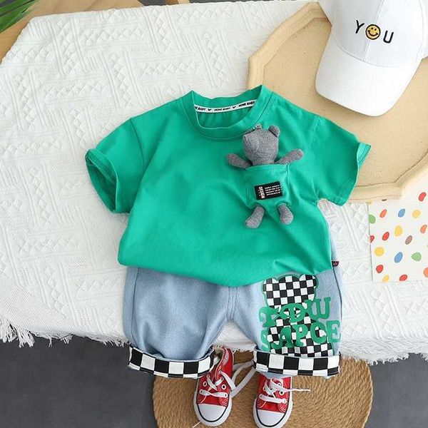 clothing sets summer boys and girls cartoon round neck short sleeve baby tshirt shorts simple leisure sports twopiece set, White
clothing sets summer boys and girls cartoon round neck short sleeve baby tshirt shorts simple leisure sports twopiece set, White