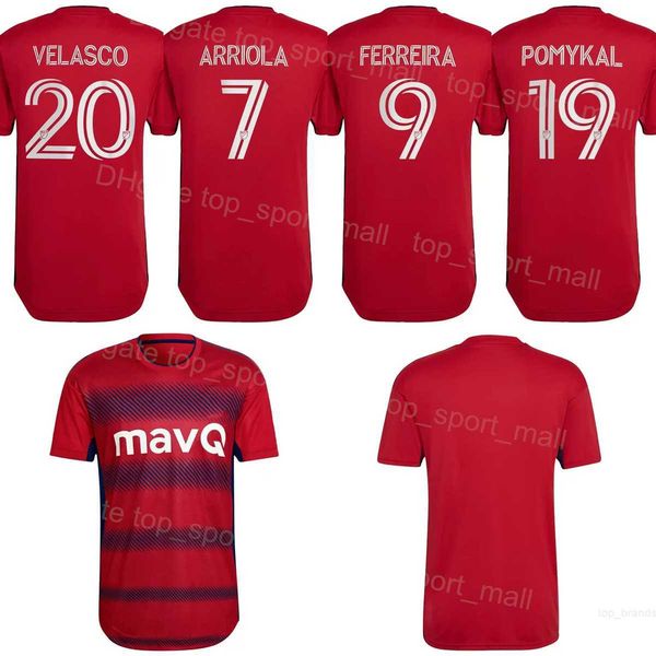 22/23 mls 10 ferreira soccer jersey 30 paes 7 arriola 20 velasco 18 servania 5 quignon 8 obrian 3 martinez 4 farfan 19 pomykal team red colo, Black;yellow
22/23 mls 10 ferreira soccer jersey 30 paes 7 arriola 20 velasco 18 servania 5 quignon 8 obrian 3 martinez 4 farfan 19 pomykal team red colo, Black;yellow