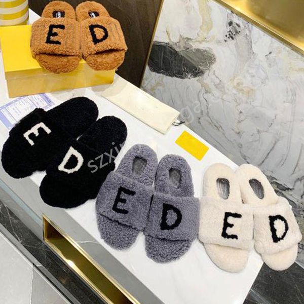 with box women's plush woolen slippers for winter home indoor warm slides shoes eu35-42 hr, Black
with box women's plush woolen slippers for winter home indoor warm slides shoes eu35-42 hr, Black