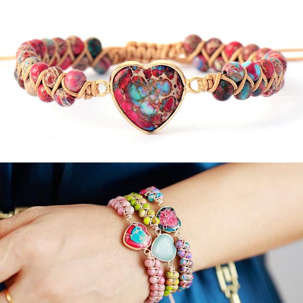 heart shaped double layer tennis bracelets emperor stone hand woven bracelet birthday gift, Golden;silver
heart shaped double layer tennis bracelets emperor stone hand woven bracelet birthday gift, Golden;silver