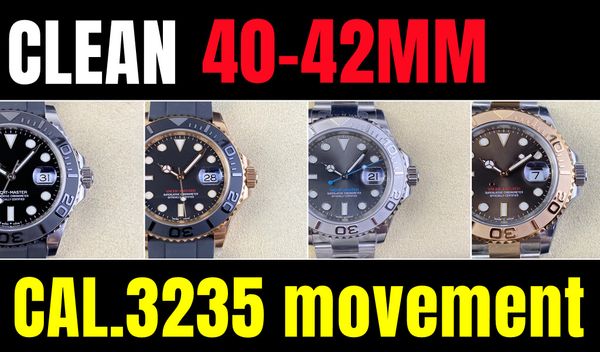 clean factory watches yacht watch designer mens luxury 3235 fully automatic mechanical movement waterproof 100 meters sapphire mirror 40mm 4, Slivery;golden
clean factory watches yacht watch designer mens luxury 3235 fully automatic mechanical movement waterproof 100 meters sapphire mirror 40mm 4, Slivery;golden